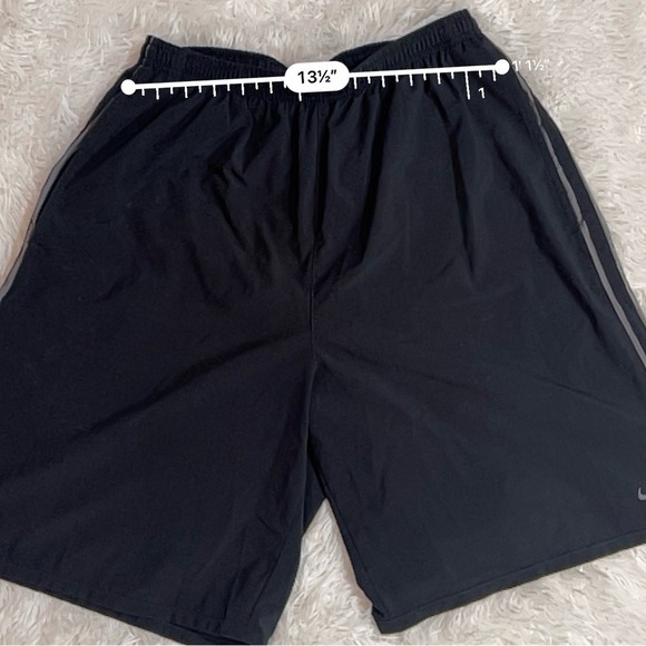 Men's Nike Athletic Shorts M Black Gray - Picture 7 of 9